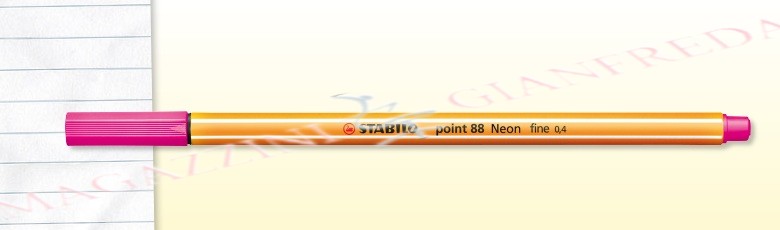 PENNA STABILO POINT 88 - FINELINER 0,4 MM ROSSO FLUO